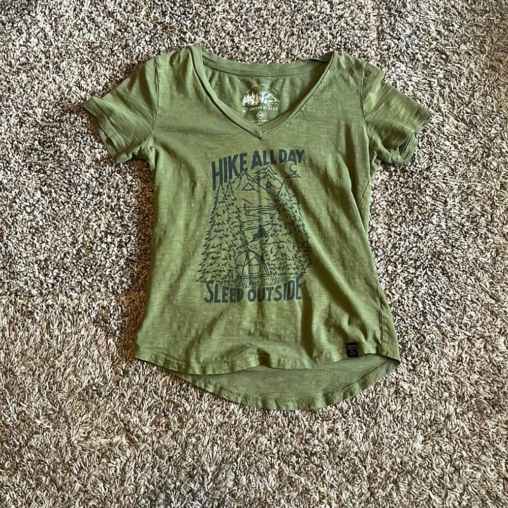 “Hike all day - sleep outside” tee shirt